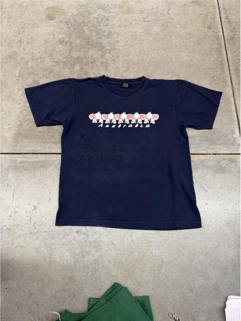 vintage australia koala destination navy nature animal shirt size small
